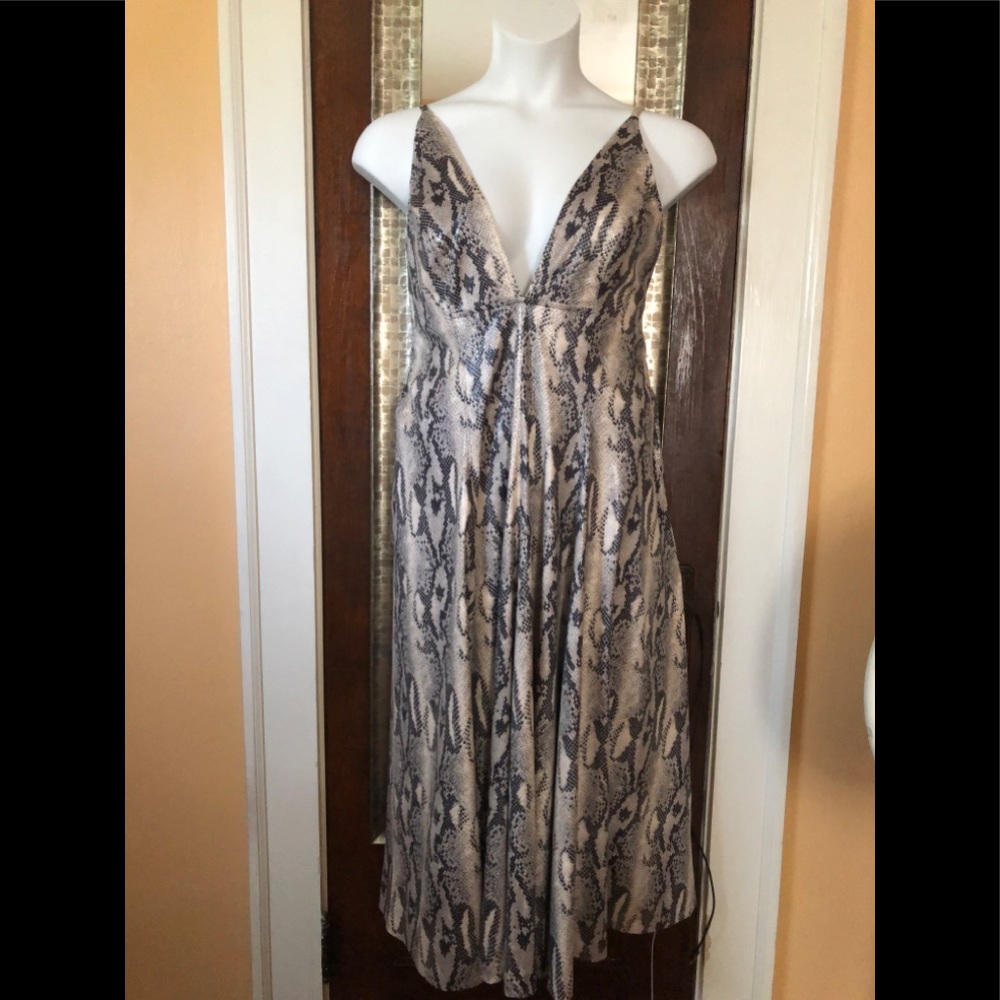 Snake print sundress